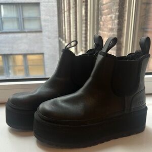 UGG Platform Leather Boots